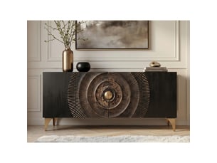 Buffet <strong>MEUBLORAMA</strong> <strong></strong> - 177 cm coloris noir