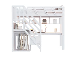 Lit simple 90x200 cm    coloris blanc