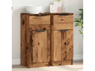 Buffets 2 pcs - bahut - meuble de rangement vieux bois 30x30x70 cm bois d'ingénierie