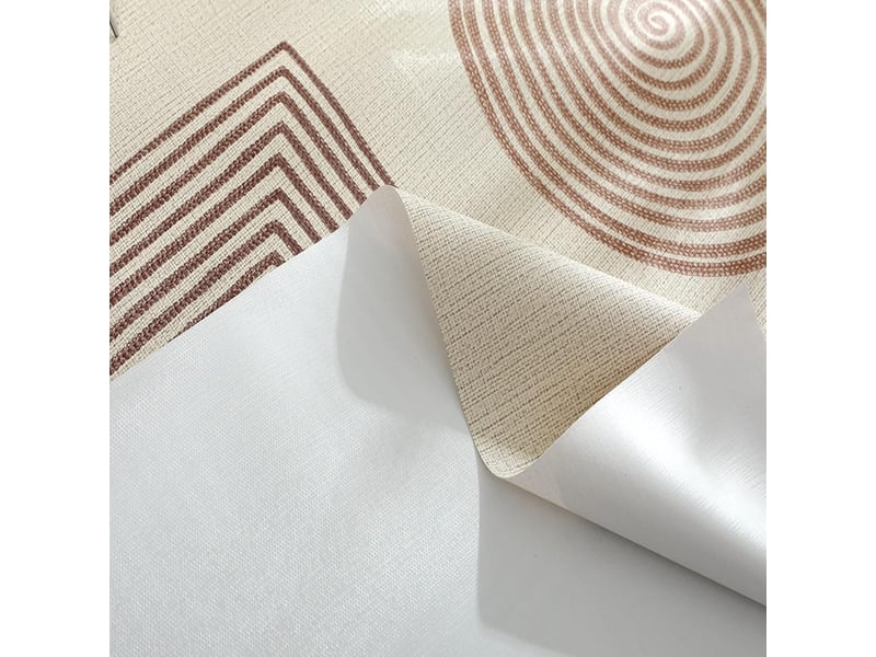  Nappe en plastique motifs géométriques nordiques – pour table à manger, 140x180 cm  - Conforama E