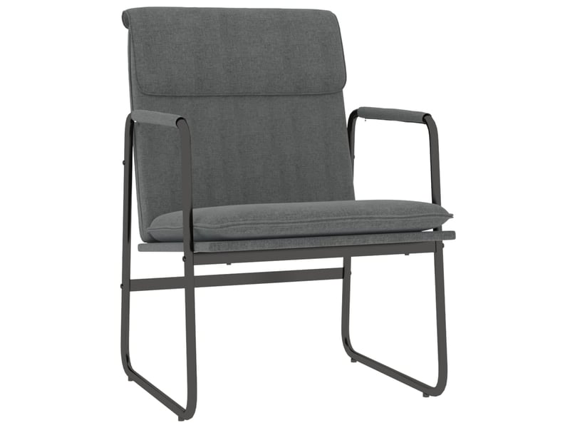  Chaise longue gris foncé 55x64x80 cm tissu cf28593  - Conforama A