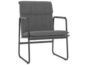 Chaise longue gris foncé 55x64x80 cm tissu cf28593