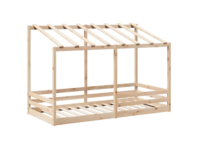  Lit pour enfants - lit jeune sans matelas 100x200 cm bois massif de pin  - Conforama C