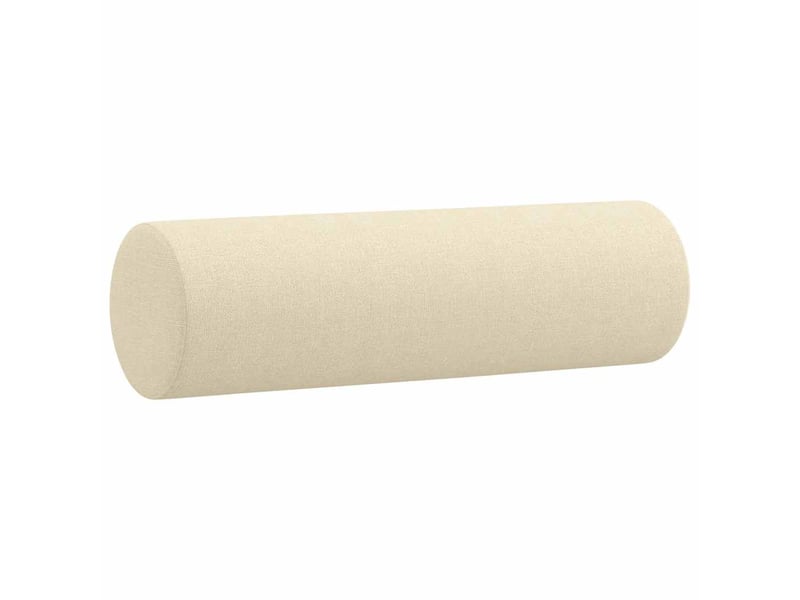  Lot de 2 coussins décoratifs crème ø15x50 cm tissu cf60862  - Conforama C