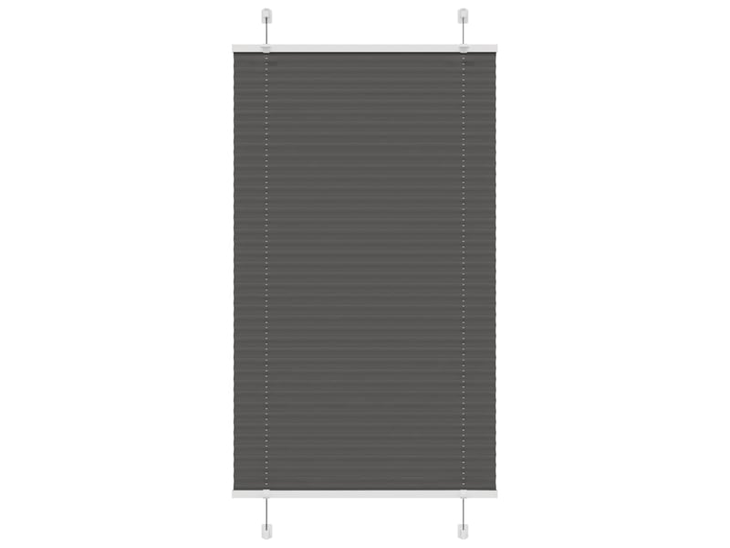  Store plissé, store de fenêtre noir 75x150 cm largeur du tissu 74,4 cm polyester cf46953  - Conforama B