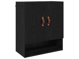 Meuble mural, rangement salon 60 x 31 x 70 cm bois d'ingénierie chêne noir shl8602