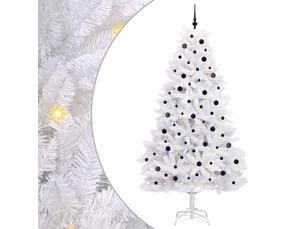 Sapin de noël, arbre de noël artificiel à branches articulées blanc 240 cm shl7618