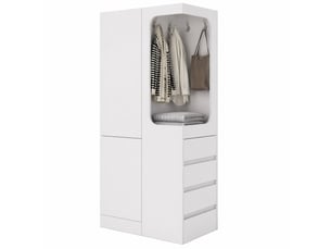 Armoire     <strong>VIVRYN</strong> <strong></strong> coloris blanc largeur 40 cm