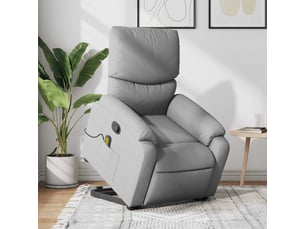 Fauteuil fixe  <strong></strong> Tissu argenté