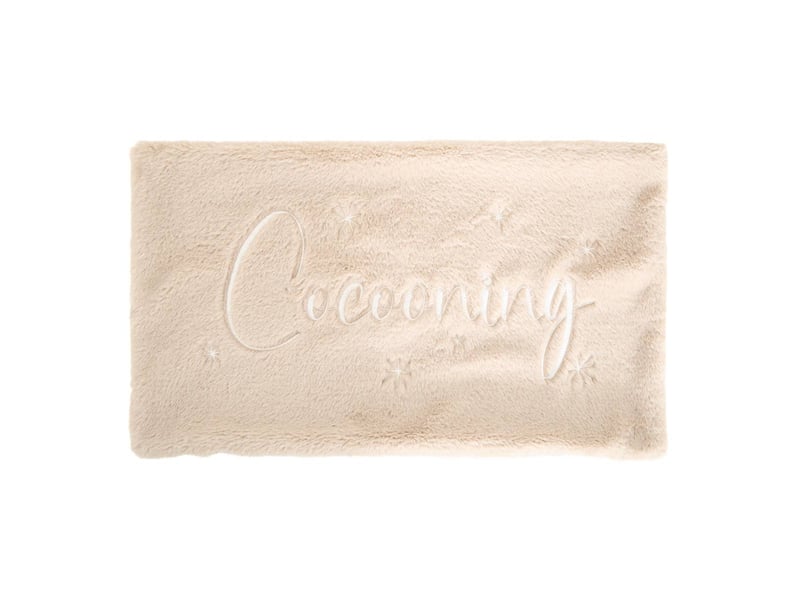 Coussin de noël cocooning en fourrure 50 x 30 cm  - Conforama D