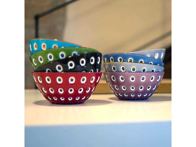  Guzzini, bol ø20 'le murrine', ø20 x h9 cm, rougeblanctransparent  - Conforama D