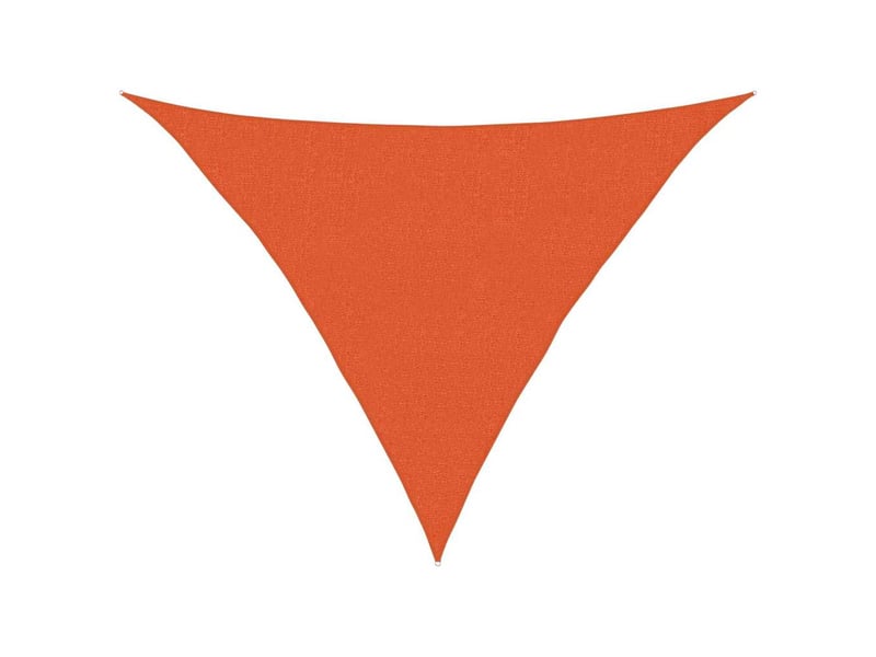  Voile d'ombrage - voile d'ombre - voile parasol 160 gm² triangulaire orange 2,5x2,5x3,5 m pehd  - Conforama A