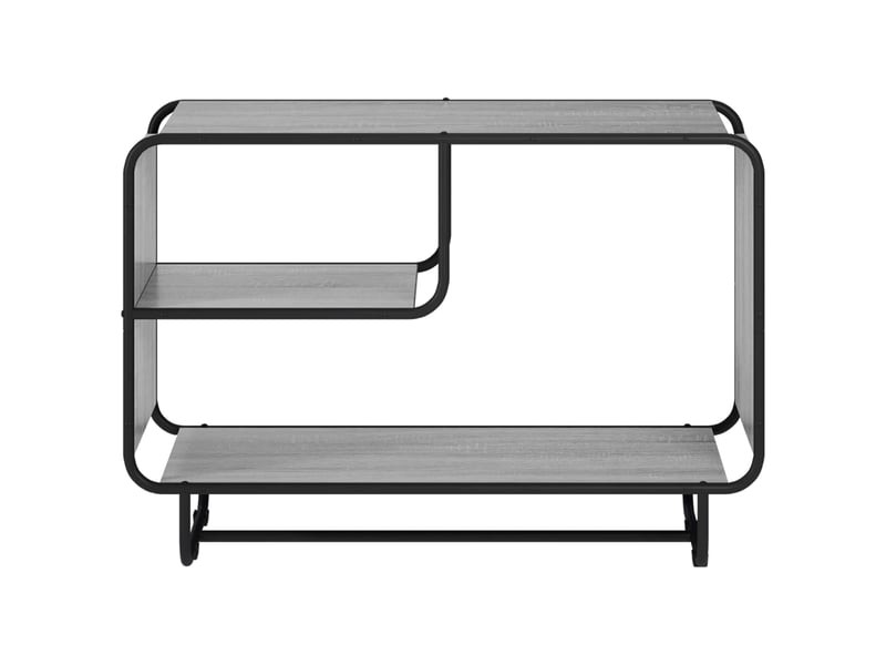 Buffet salon, buffet de rangement sonoma gris 93.5x37.5x64.5 cm bois d'ingénierie  - Conforama C