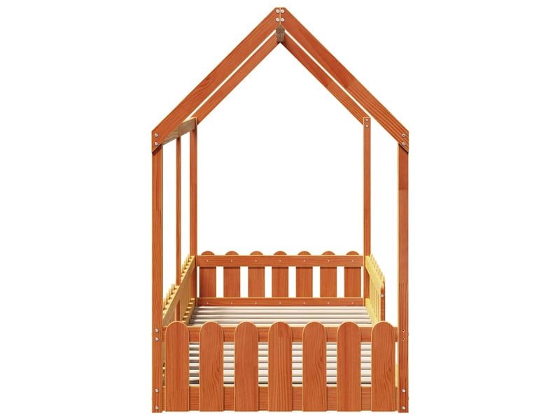  Cadre de lit d'enfants - lit jeune forme de maison sans matelas 90x190 cm  - Conforama E