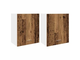 Meuble de rangement, armoires suspendues lyon bois ancien 50x31x60cm bois d'ingénierie
