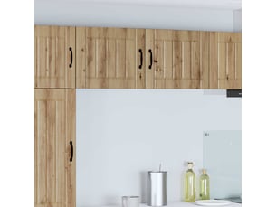 Armoire de cuisine 2 pcs chêne artisanal bois d'ingénierie shl1895