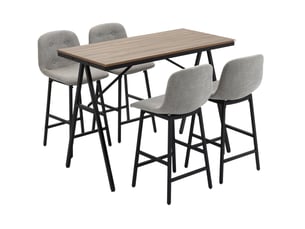 Ensemble table rectangulaire 4 tabouret(s) inclu(s) MEUBLIV