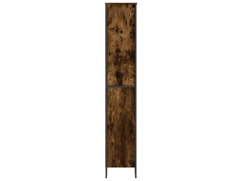  Bibliothèque, étagère de rangement chêne fumé 80x31x169 cm bois d'ingénierie  - Conforama E