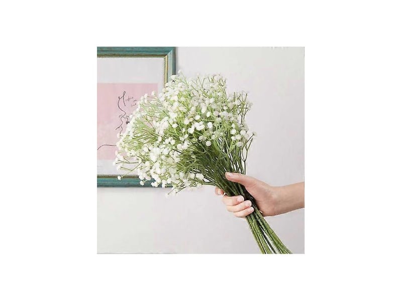  Fleurs artificielles en gypsophile pour vase et bouteille, bouquet de mariage factice en plastique pour la maisonrose rouge  - Conforama B