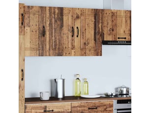 Meuble de rangement, armoire murale de cuisine kalmar vieux bois bois d'ingénierie shl6862