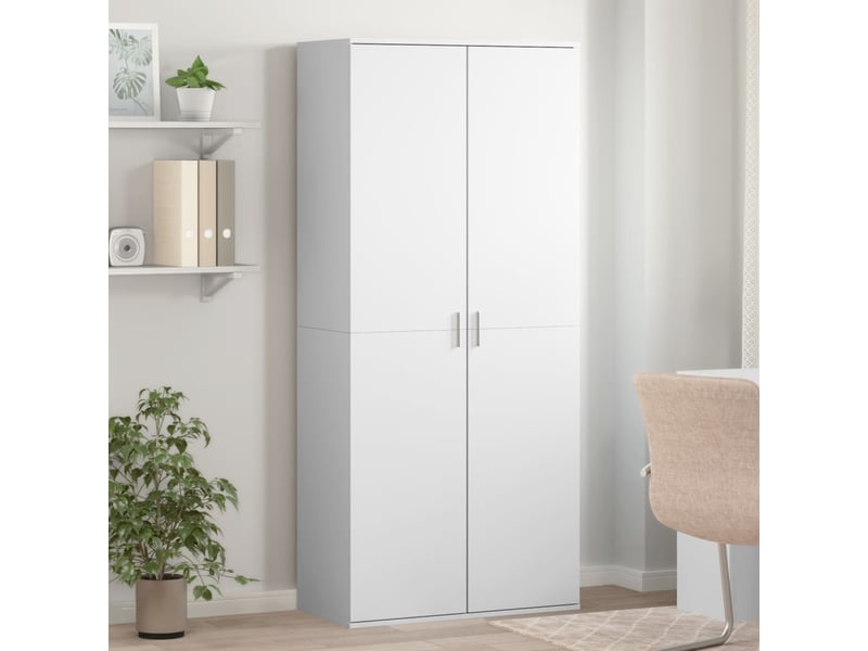  Meuble à chaussure | armoire à chaussures blanc 80x39x178 cm bois d'ingénierie  - Conforama B