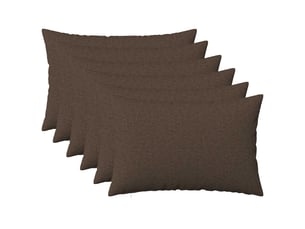 Lot de 6 coussins avec oreiller, coussins décoratifs heerlen taupe tissu cf50750