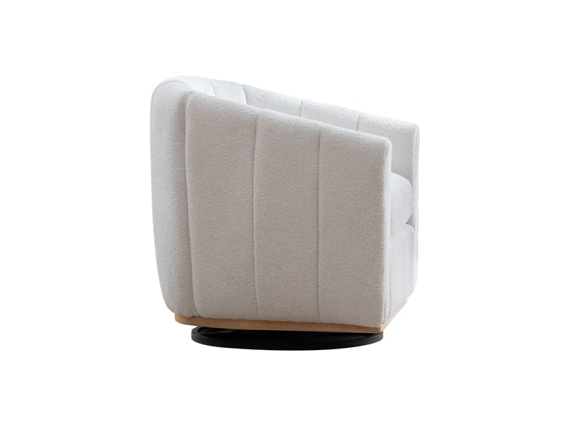  Fauteuil pivotant 360°, en forme de citrouille  - Conforama C