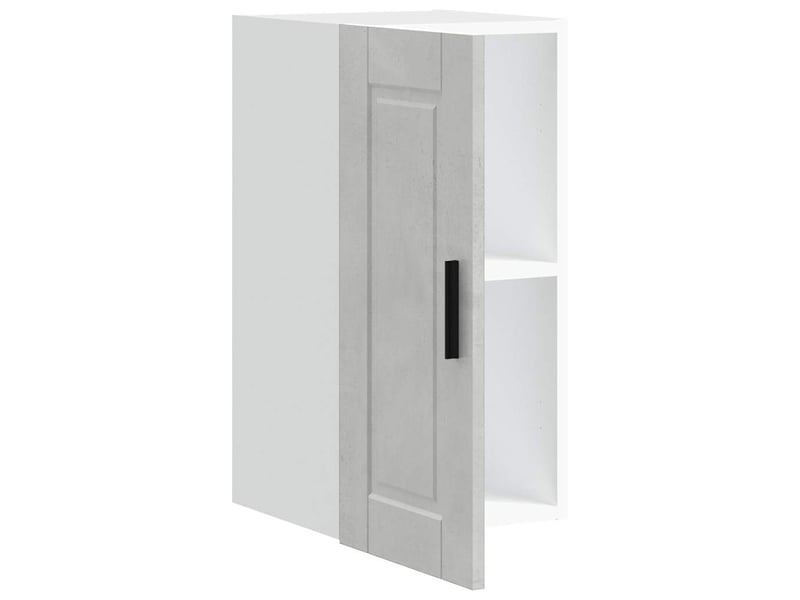  Meuble de rangement, armoire murale de cuisine porto gris béton bois d'ingénierie shl9172  - Conforama E