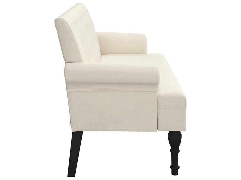  Canapé 2 places avec dossier 120x62x75,5 cm lin  - Conforama D
