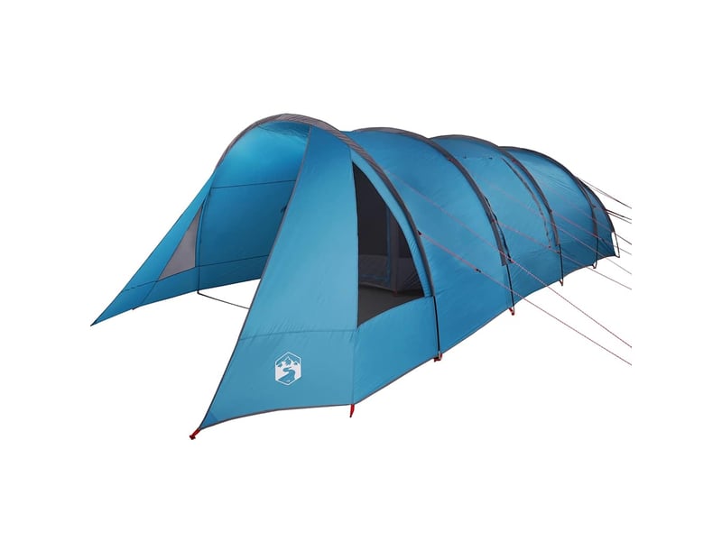  Tente tunnel, tente de camping 6-persoons 6 personne bleu et gris shl90143  - Conforama D