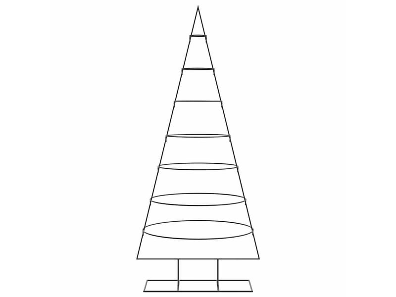  Sapin de noël - arbre de noël en métal pour décoration noir 180 cm  - Conforama C