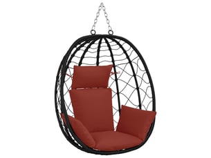 Coussin pour balançoire de chaise d'œuf, coussin d'intérieur et d'extérieur adirondack putten 100 % polyester rouge cf50075