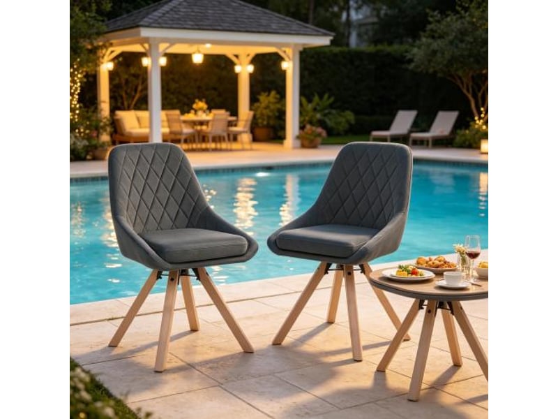  Chaise multifonction pour salle à manger – chaise d'appoint, salon et séjour – lot de 2  - Conforama E