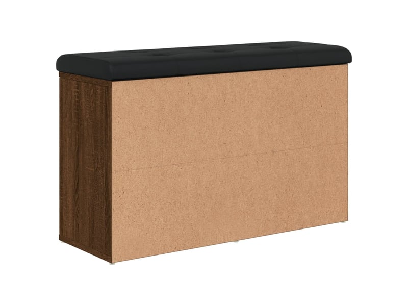  Banc à chaussures, banc de rangement chêne marron 82x32x50 cm bois d'ingénierie  - Conforama E