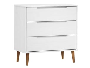 Commode 1 tiroir(s) <strong></strong> <strong></strong> coloris blanc largeur 80 cm