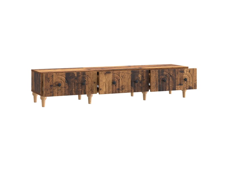  Meuble tv - banc tv - meuble de rangement bois ancien 147 x 34,5 x 30 cm bois d'ingénierie  - Conforama D