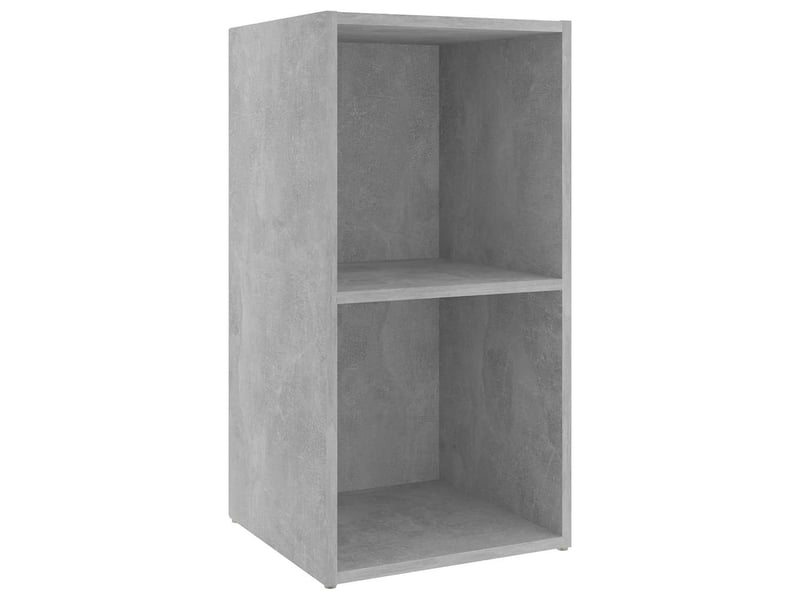  Meuble tv - banc tv - meuble de rangement gris béton 72x35x36,5 cm bois d’ingénierie  - Conforama E