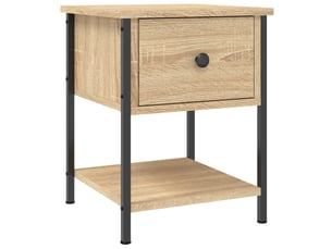 Lot de 2 tables de chevet - cabinet de chevet - table de nuit chêne sonoma 34x35,5x45 cm
