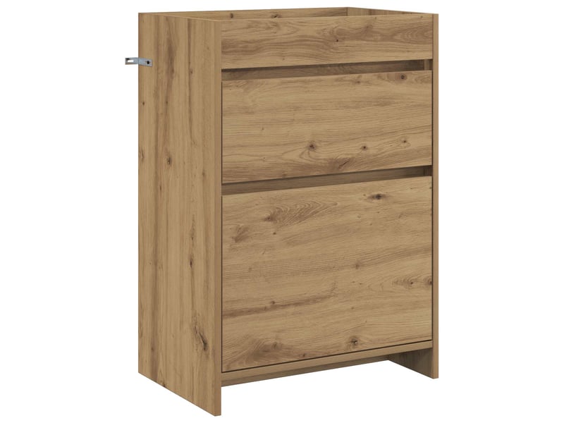  Meuble sous lavabo de salle de bain, commode chêne artisanal shl4226  - Conforama A