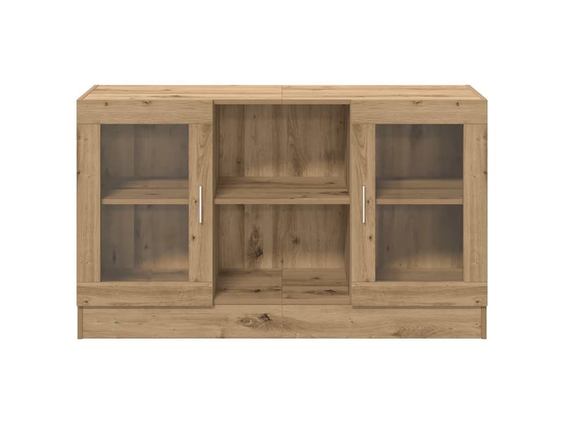  Buffet - bahut - meuble de rangement chêne artisanal 120x30,5x70 cm bois d'ingénierie  - Conforama D