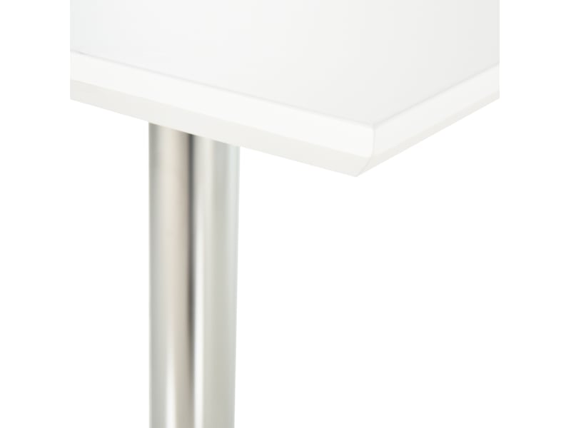 Table de bar réglable 60x60 cm blanche cravdom - Conforama C