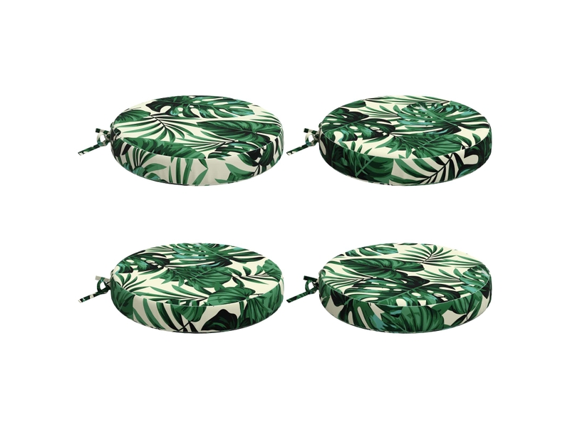  Lot de 4 coussins de siège, coussins d'assise soest 100 % polyester cf60146  - Conforama A