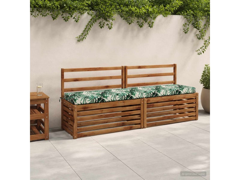 Lot de 2 coussins de banc, coussins d'assise soest 100 % polyester cf56895  - Conforama B