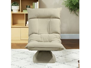Fauteuil relax manuel <strong>DESMIU</strong> Polyester beige