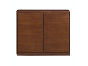 Buffet 2 porte(s) 0 tiroir(s) - 99 cm coloris bois foncé