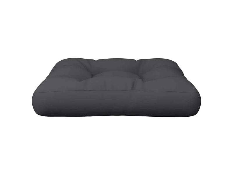  Coussin de palette, coussin de chaise, coussin de canapé noir 50x50x12 cm tissu cf55409  - Conforama D