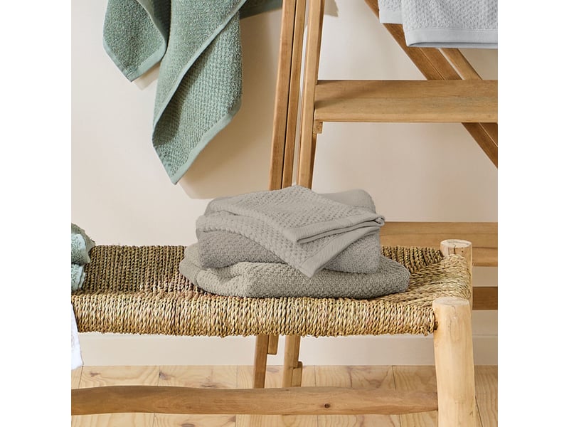  Lot 2 serviettes de bain et 2 gants de toilette  - Conforama B