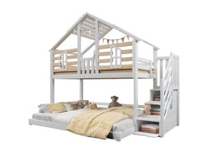 Lit simple 90x200 cm    coloris blanc