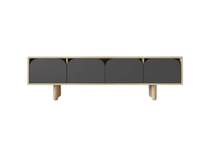 Meuble tv coloris gris 180 cm HANAH HOME  