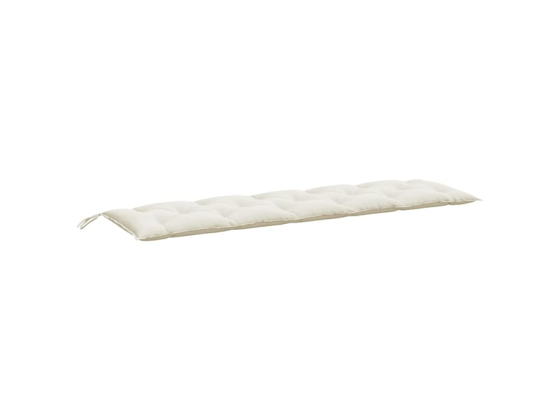  Lot de 2 coussins de banc de jardin, coussins d'assise crème mélangé tissu cf58654  - Conforama E